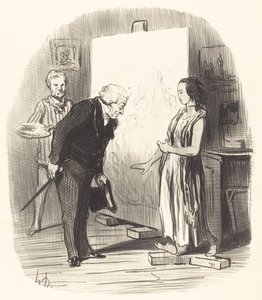 Madam, I Have the Honor! by Honoré Daumier