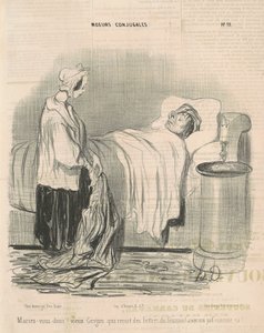 Get married then! old miser... by Honoré Daumier