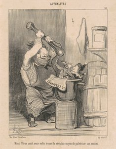 Mimi Véron thinks she has ... found the ... by Honoré Daumier