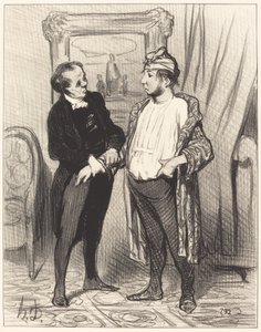 My Dear, I Assure You That I... by Honoré Daumier