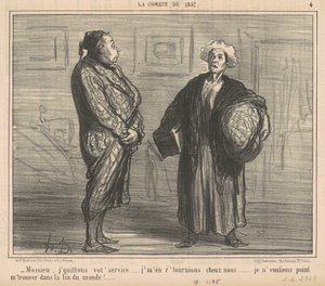 Sir, I quit your service... by Honoré Daumier