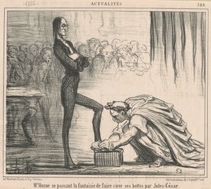 Mr. Hume Indulging His Fancy by Honoré Daumier