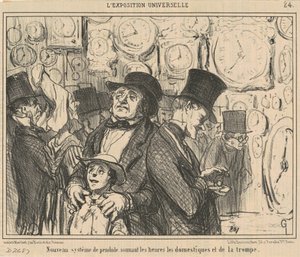 New System of Pendulum by Honoré Daumier