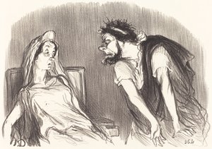 Oedipus by Honoré Daumier