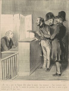 You were caught in the act... by Honoré Daumier