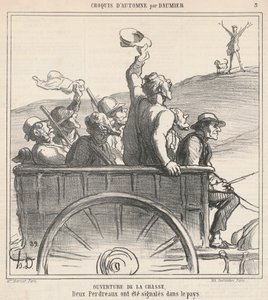 Opening of the Hunt by Honoré Daumier