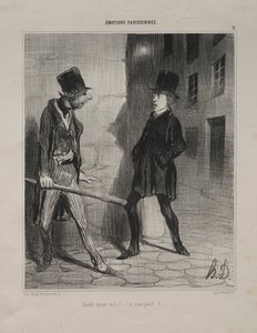 Parisian Emotions, plate 11: What Time is it Please