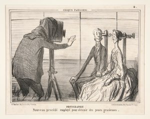 Photography. New Process Used to Obtain Graceful Poses, from Parisian Sketches by Honoré Daumier