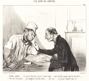 Plead... it will be a good trick to play... by Honoré Daumier