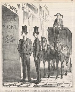 Taking the Title of Mr. de Girardin Too Seriously by Honoré Daumier