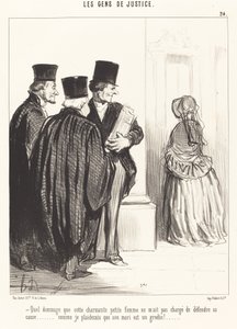 What a Shame that this Charming... Woman... by Honoré Daumier