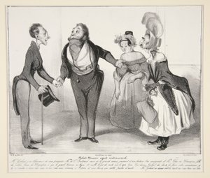Robert-Macaire Matrimonial Agent, Plate 16 from the Series Caricaturana, from the Album Les Robert Macaires