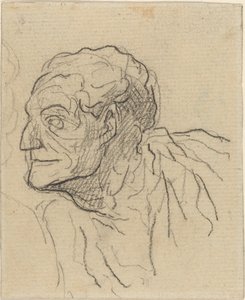 Study of a Man by Honoré Daumier