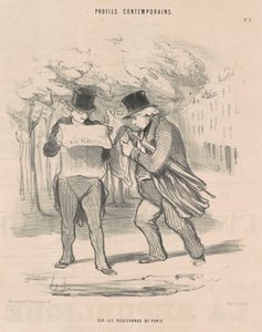 On the Boulevards of Paris by Honoré Daumier