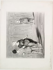 The Bathers, Plate 15: It is Her Again, a Pretty Fashion, Madame Coquardeau! by Honoré Daumier