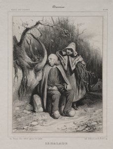 The Invalid by Honoré Daumier