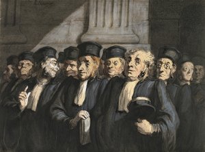 The Lawyers for the Prosecution by Honoré Daumier