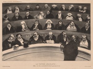 The Monthly Association plate 18: The Legislative Belly, 1834 by Honoré Daumier