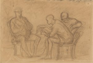 The Reading by Honoré Daumier