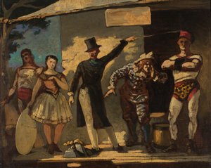 The Saltimbanques by Honoré Daumier