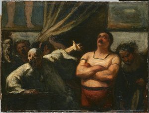 The Strong Man by Honoré Daumier