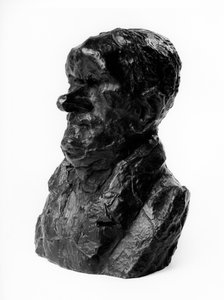 The busts loads of the “Celebrities of the Right Middle” Caricature by Auguste Ganneron. Sculpture by Honore Daumier