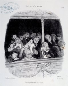 The Fifth Act at the Gaite by Honoré Daumier