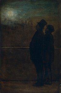 The night walkers by Honoré Daumier