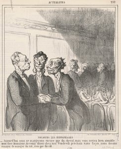 Toujours les Hippophages by Honoré Daumier