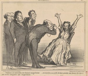 Always the Wonders of the Diamond... by Honoré Daumier