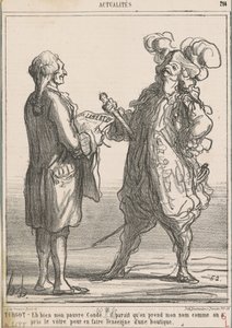 Turgot -- Well, my poor Condé... by Honoré Daumier