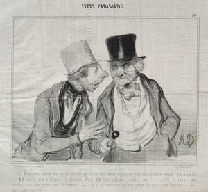 Types Parisiens, Plate 26: Yes, Sir, Your Respectable Air Encourages Me