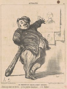 A Newly Converted Bonapartist by Honoré Daumier