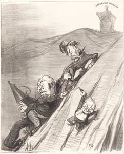 A Dangerous Path by Honoré Daumier