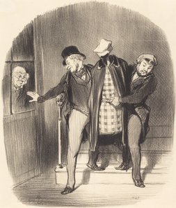 A Stealthy Move by Honoré Daumier
