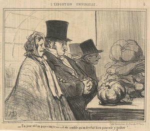 A Day When One Pays Five Francs by Honoré Daumier