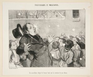 A Watchful Obligation by Honoré Daumier