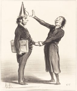 An Alliance by Honoré Daumier