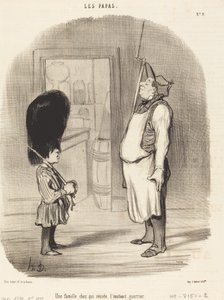 A Family with a Warrior Instinct by Honoré Daumier