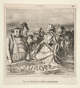 A Lesson by Honoré Daumier