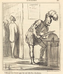 Using Leisure by Honoré Daumier
