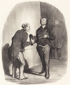 View of a Ministerial Antechamber by Honoré Daumier