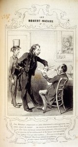 Illustrations about ideas and legends Philipon under the title Les Cent and Robert Macaire