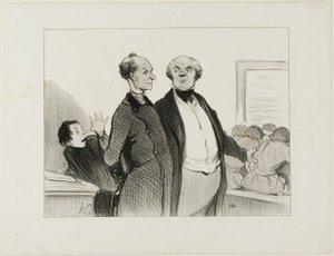 As you can see, Monsieur, I have enforced in my school perfectly good discipline. You cannot imagine to what extent I succeeded implanting in these young scholars a deep sentiment of respect towards their teacher, plate 23 from Professeurs Et Moutards