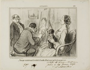 Since he is now part of the family, he must also have his portrait taken, plate 269 from Actualités