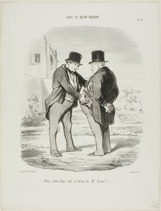 "- So we have stolen the balloon of Mr. Green?", plate 31 from Tout Ce Qu