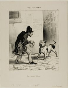 A Delicate Task, Plate 37 from Revue Caricaturale