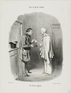 A Plucked Pierrot, Plate 9 from Tout Ce Qu