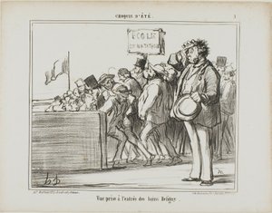 Entrance to the Public Baths at Deligny, Plate 3 from Summer Sketches