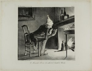 General Mortier, the evening before the battle of Waterloo, plate 456